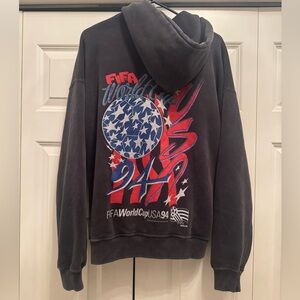 Abercrombie Fitch FIFA World Cup Full-Zip Hoodie Soft AF Medium NWT